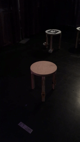 Furniture that learns to move through vibration